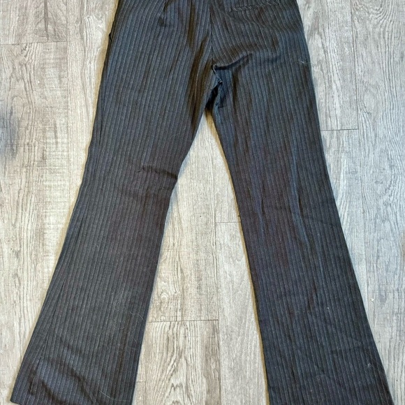 Lua Black Pinstripe Pants - SZ:7 - Picture 3 of 7